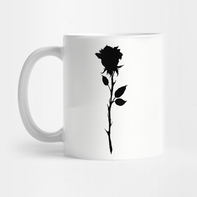 Simple Rose Silhouette by accrescent